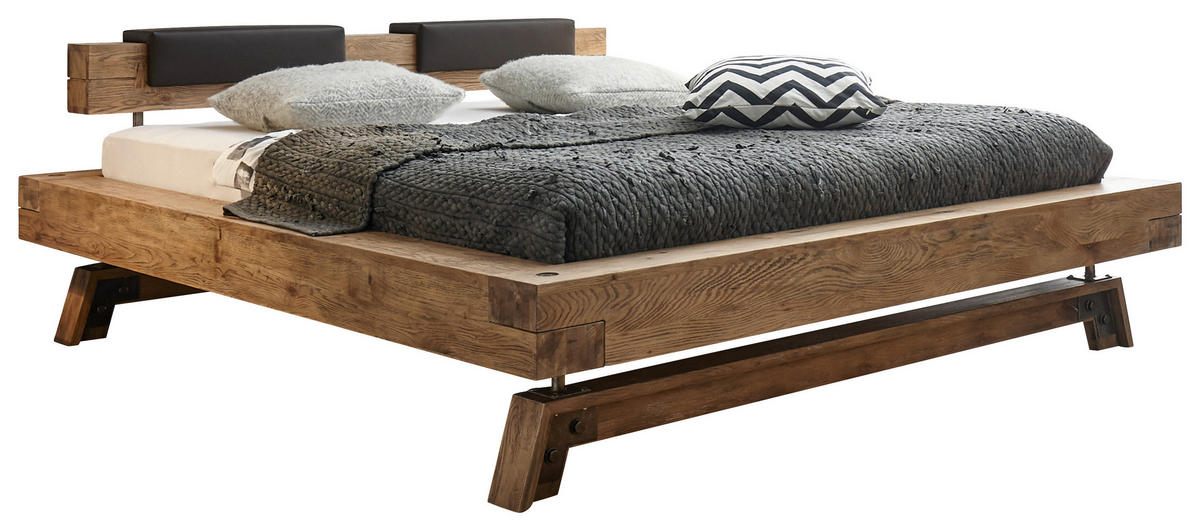 BETT 200/200 cm  in Eichefarben  - Eichefarben, KONVENTIONELL, Holz (200/200cm) - Hasena