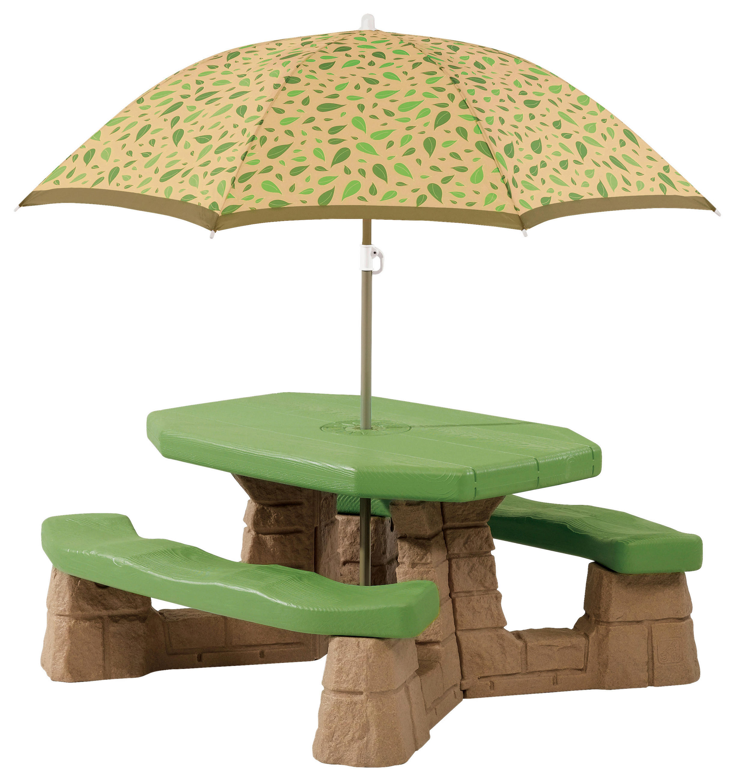 GARTENGARNITUR  - Braun/Grün, KONVENTIONELL, Kunststoff (109,22/152/104cm) - Ambia Garden