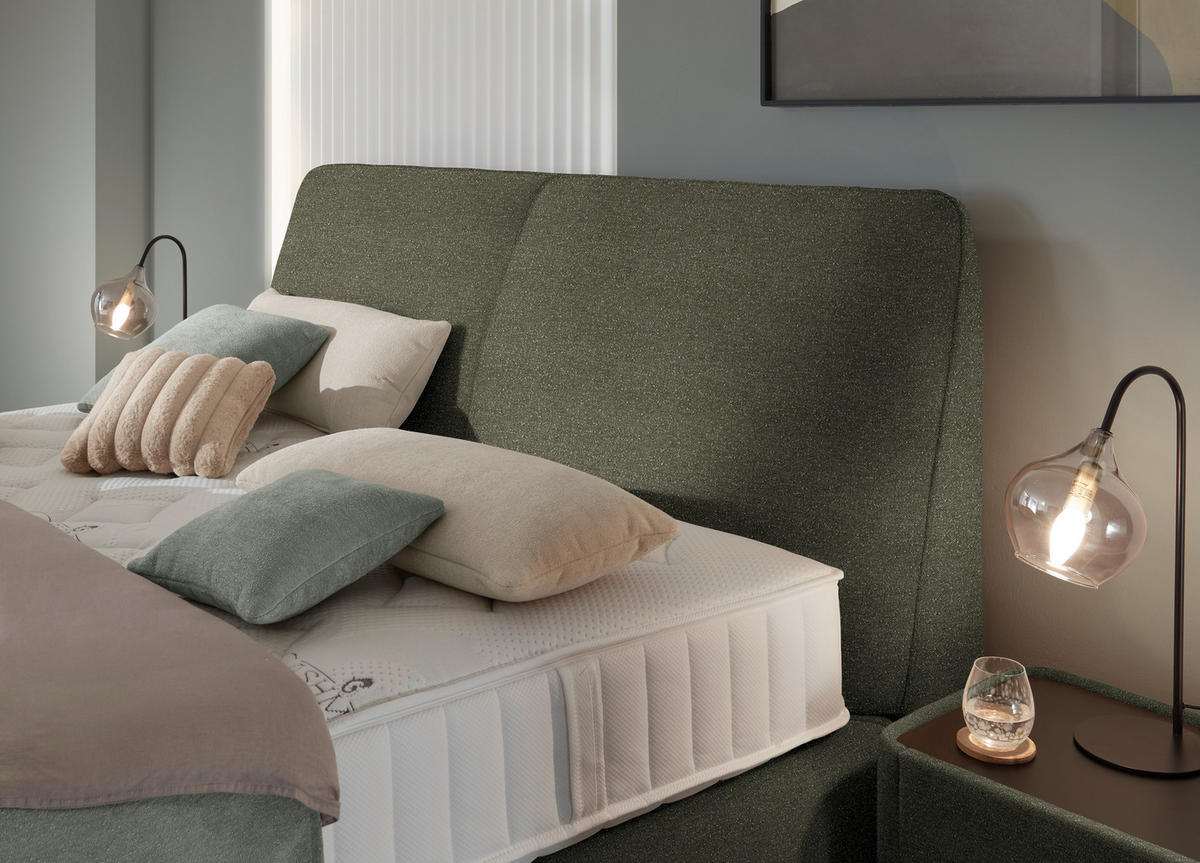 BOXSPRINGBETT 160/200 cm  Braun  - Schwarz/Braun, Design, Kunststoff/Textil (160/200cm) - Johann Jakob