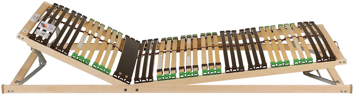 LATTENROST 120/200 cm Kopfteil, Fußteil verstellbar, Birke, Buche  - Naturfarben/Braun, Basics, Holz/Kunststoff (120/200cm) - Novel