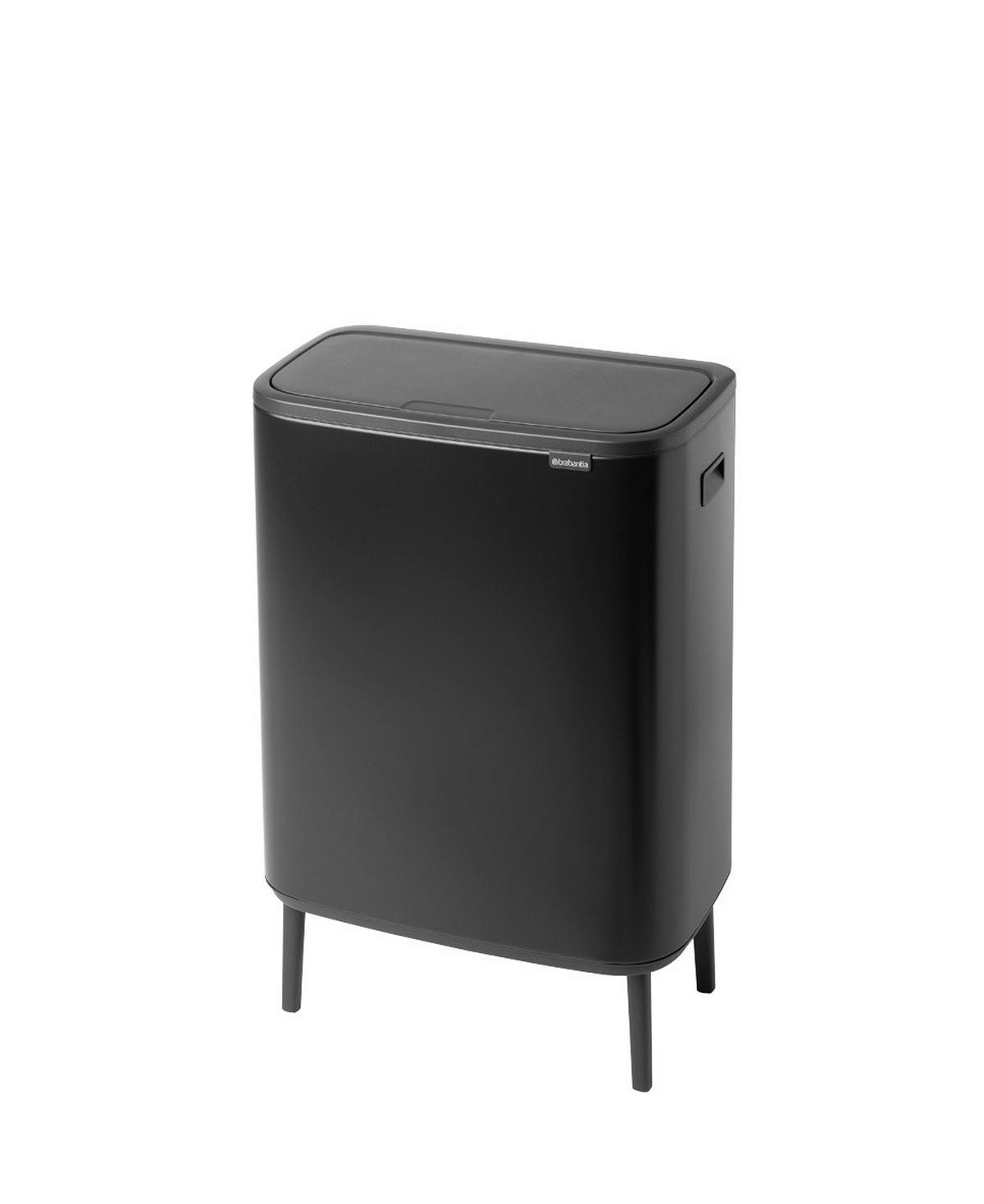 KOŠ ZA SMETI - črna, Basics, kovina/umetna masa (54.5/81.5/31.2cm) - Brabantia