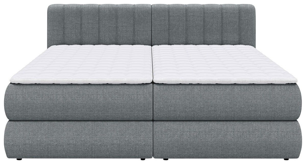 BOXSPRINGBETT 240/200 cm  in Anthrazit  - Anthrazit/Schwarz, Design, Kunststoff/Textil (240/200cm) - Chameo