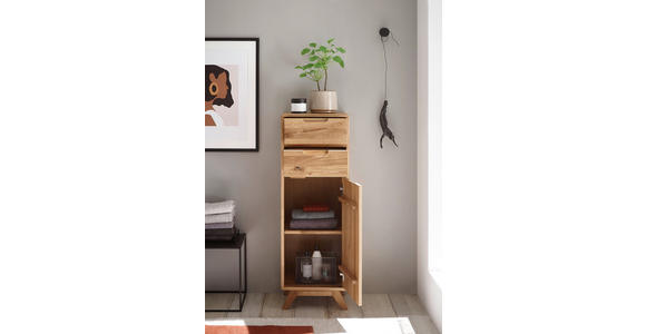 MIDISCHRANK 40/115/35 cm  - Wildeiche, Basics, Holz (40/115/35cm) - Linea Natura