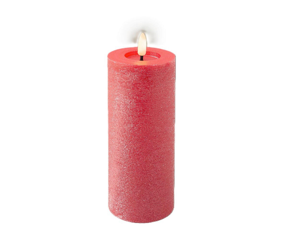 LED-KERZE 7/19 cm  - Rot, Basics, Kunststoff/Paraffin (7/19cm) - Ambia Home