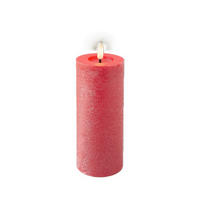 LUMÂNARE LED 7/19 cm  - roșu, Basics, plastic/parafină (7/19cm) - Ambia Home