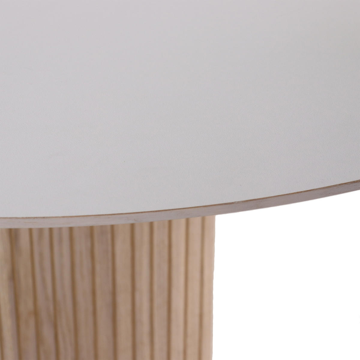MATBORD i trä, plast, trämaterial 130-220/130/75 cm   - vit/ek Bianco, Modern, trämaterial/trä (130-220/130/75cm) - Niels Andersson