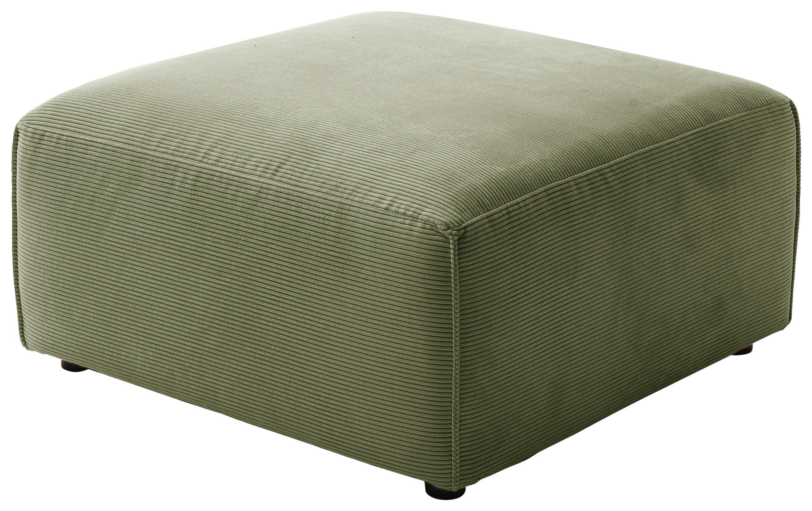 HOCKERTextil Hellgrün  - Schwarz/Hellgrün, Design, Kunststoff/Textil (80/42/80cm) - Pure Home Lifestyle