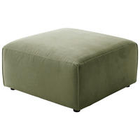 HOCKER Cord Hellgrün  - Schwarz/Hellgrün, Design, Kunststoff/Textil (80/42/80cm) - Pure Home Lifestyle