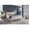 BOXSPRINGBETT 180/200 cm  in Beige  - Beige/Schwarz, KONVENTIONELL, Kunststoff/Textil (180/200cm) - Carryhome