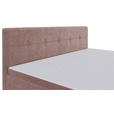 BOXSPRINGBETT 180/200 cm  in Hellrot  - Hellrot/Schwarz, KONVENTIONELL, Kunststoff/Textil (180/200cm) - Carryhome