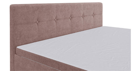 BOXSPRINGBETT 180/200 cm in Hellrot - Hellrot/Schwarz, KONVENTIONELL, Kunststoff/Textil (180/200cm) - Carryhome