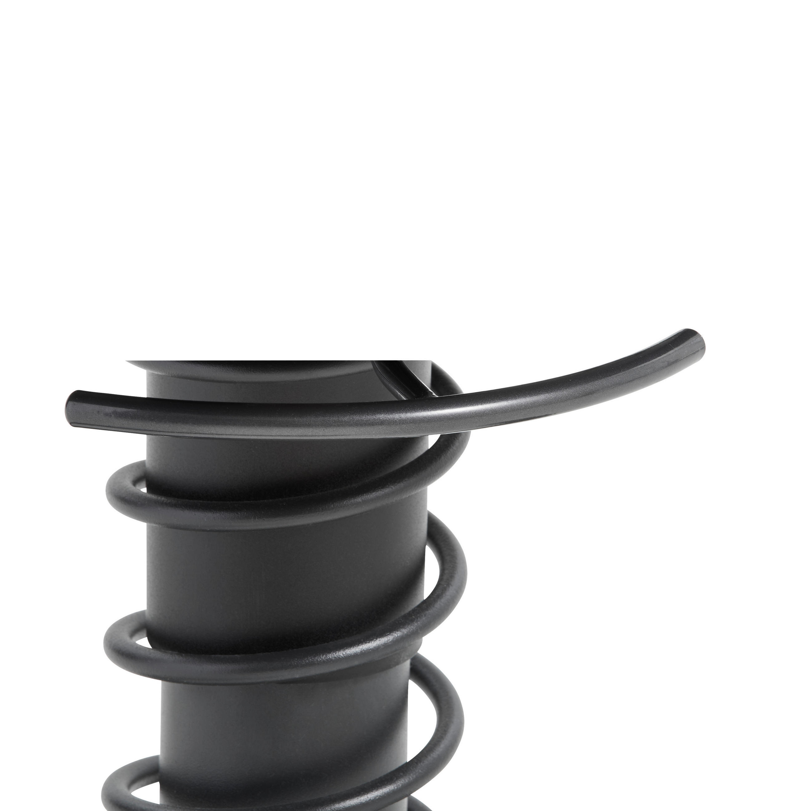 BÜROHOCKER Schwarz - Schwarz, Basics, Leder/Kunststoff (55/45,66/55cm) - Aeris