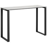 KONSOLBORD i metall, glas 110/40/76 cm    - ljusgrå/svart, Trend, metall/glas (110/40/76cm) - Best Price