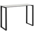 KONSOLENTISCH Schwarz, Hellgrau  - Hellgrau/Schwarz, Trend, Glas/Metall (110/40/76cm) - Ambia Home