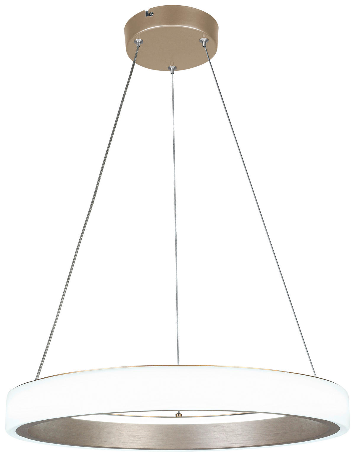 HÄNGELEUCHTE 50/120 cm   - Weiß/Cappuccino, Trend, Kunststoff/Metall (50/120cm) - Collet's Monde