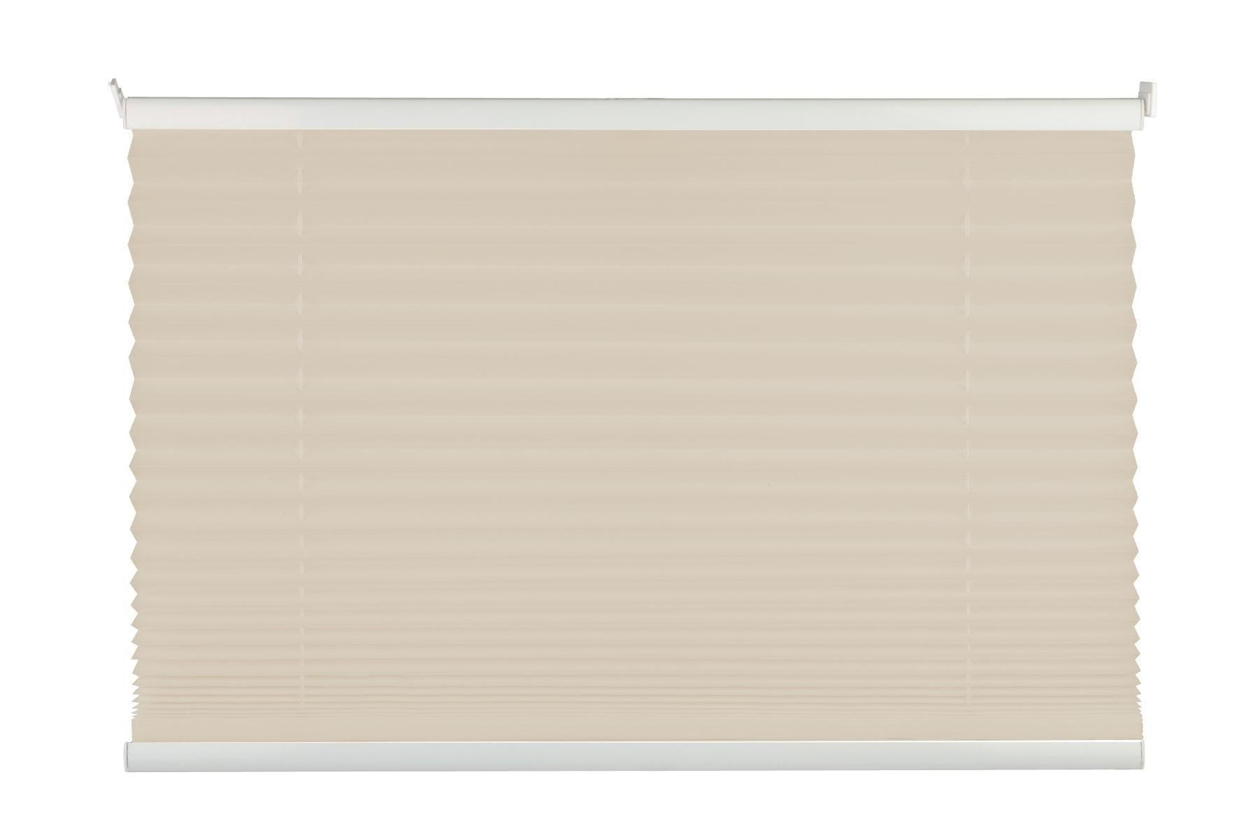 PLISSEE 100/130 cm  - Sandfarben, Basics, Textil (100/130cm) - Homeware