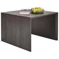 COUCHTISCH in Holz 65/65/46 cm  - Eiche dunkel/Schwarz, Natur, Holz (65/65/46cm) - Valnatura