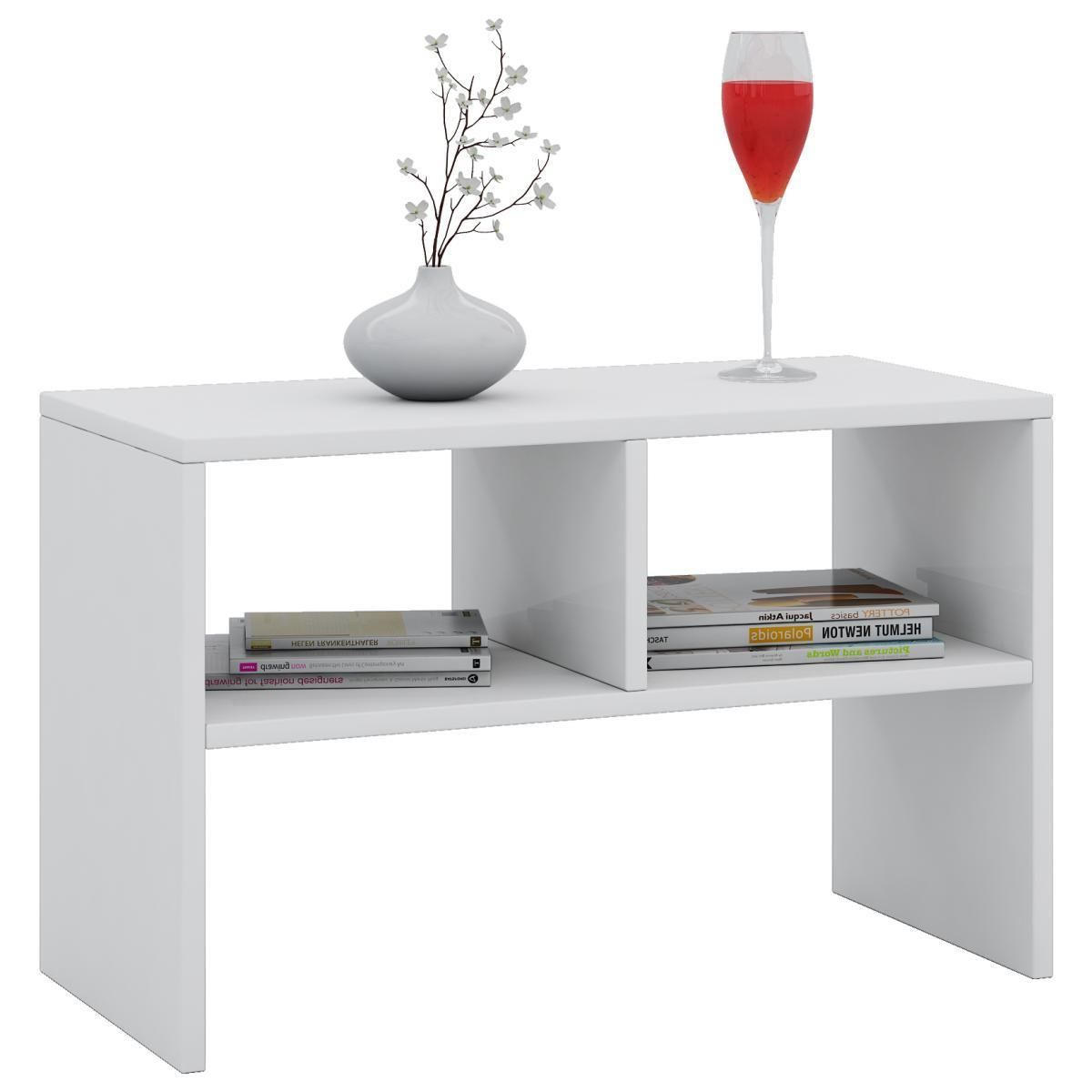 COUCHTISCH 63/30/40 cm rechteckig Weiß  - Weiß, Basics, Holzwerkstoff (63/30/40cm) - MID.YOU