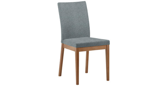 ECKBANKGRUPPE in Textil, Holzwerkstoff Eichefarben, Blaugrau - Eichefarben/Blaugrau, KONVENTIONELL, Holzwerkstoff/Textil - Cantus