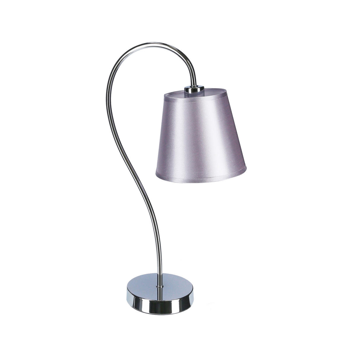 TISCHLEUCHTE 23/15/46 cm   - Chromfarben, Basics, Kunststoff/Metall (23/15/46cm)