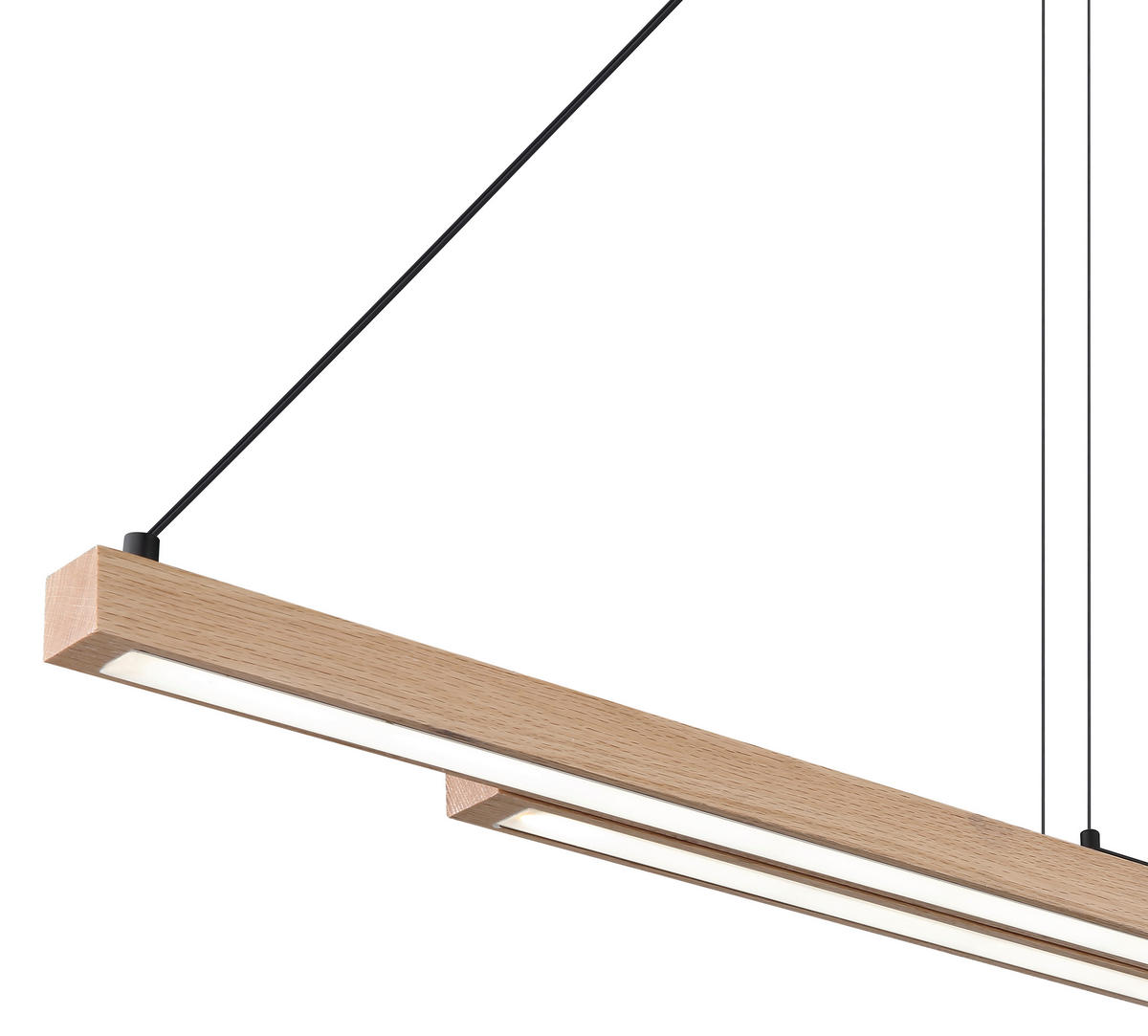 LED-HÄNGELEUCHTE 171/7/120 cm    - Dunkelbraun/Schwarz, Design, Kunststoff/Metall (171/7/120cm) - Globo