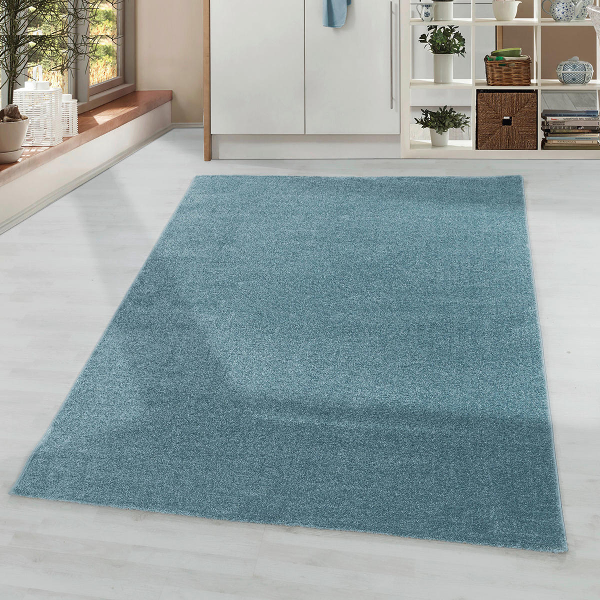 HOCHFLORTEPPICH 80/150 cm Rio 4600 blau Blau  - Blau, Basics, Textil (80/150cm)