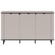 SIDEBOARD  in 136,8/82/35,2 cm  - Kaschmir/Schwarz, MODERN, Holzwerkstoff/Kunststoff (136,8/82/35,2cm) - Carryhome
