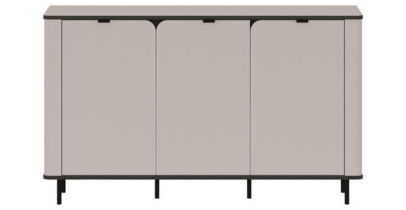 SIDEBOARD  in 136,8/82/35,2 cm  - Kaschmir/Schwarz, MODERN, Holzwerkstoff/Kunststoff (136,8/82/35,2cm) - Carryhome