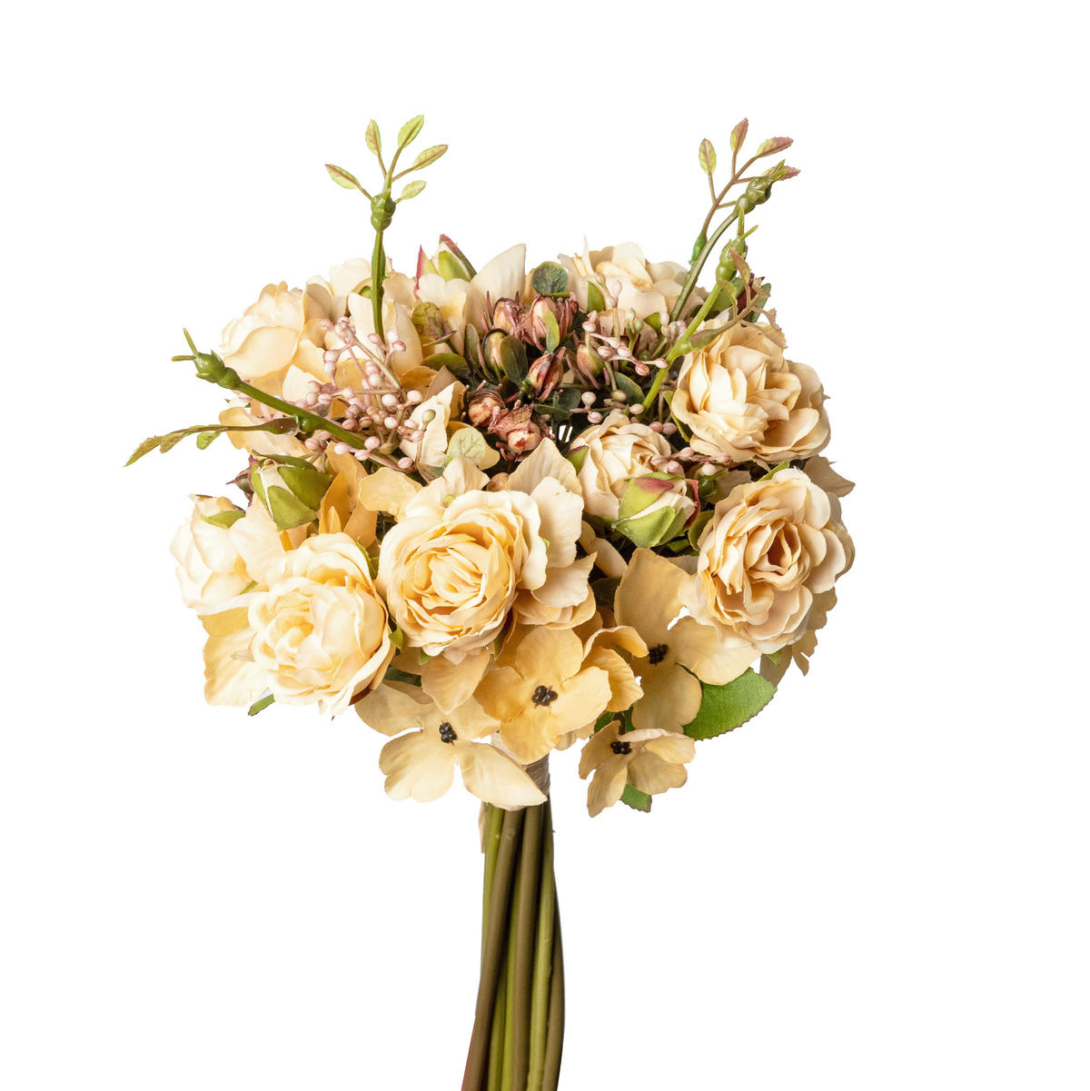 ROSENBUSCH  - Dunkelrosa/Grün, Basics, Kunststoff (33cm)
