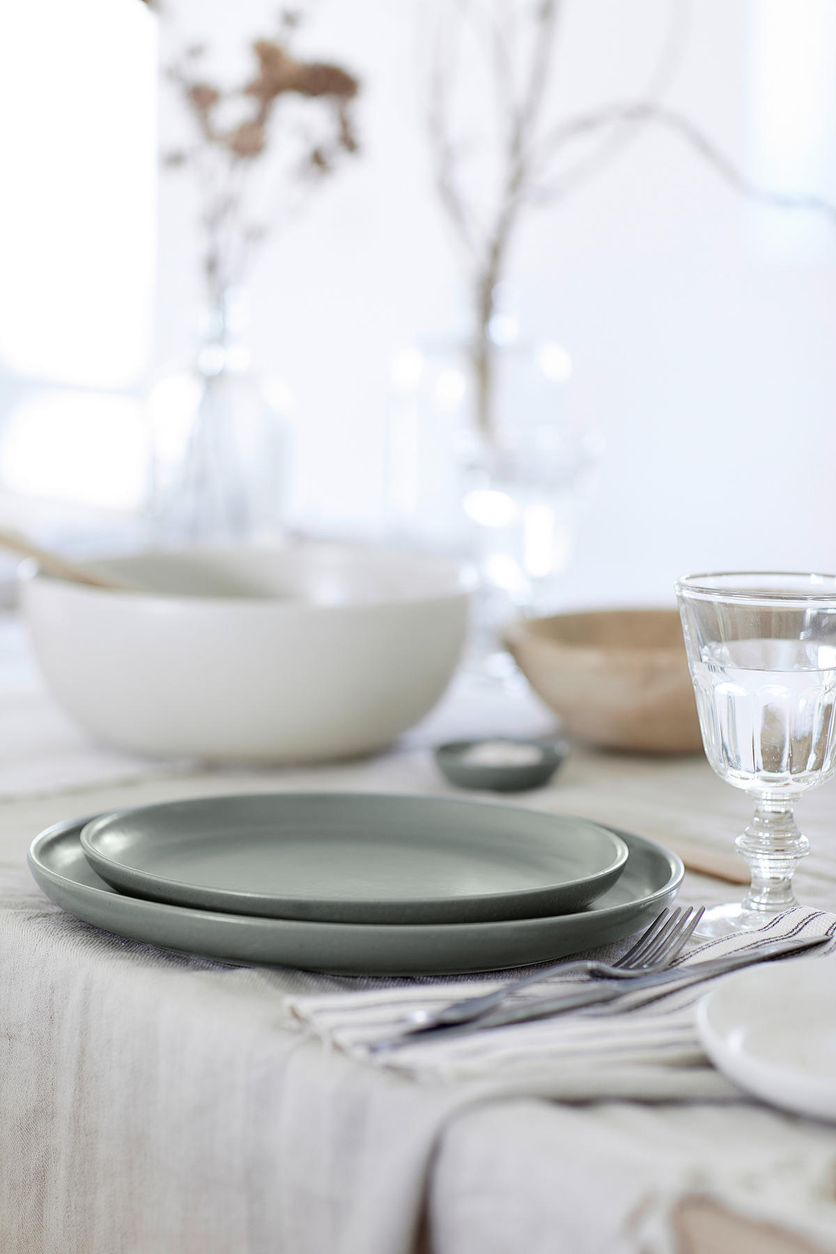 KOMBISERVICE Salbeigrün PACIFICA 5-teilig 1 Personen  - Salbeigrün, Basics, Keramik - Costa Nova