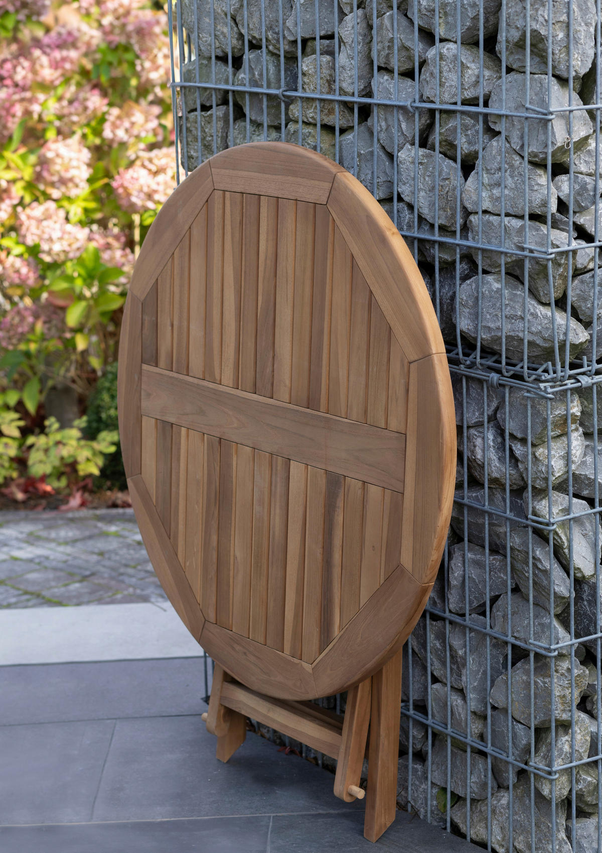 GARTENTISCH Holz rund  - Teakfarben, Basics, Holz (90/75cm) - Gardenson