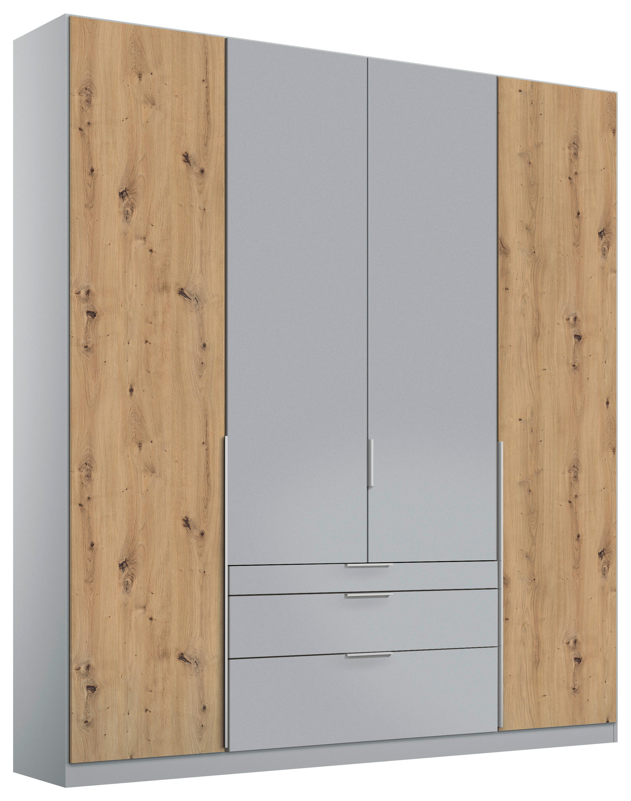 Drehtürenschrank Mit Schubladen 181 Cm Alabama Extra Hellgrau