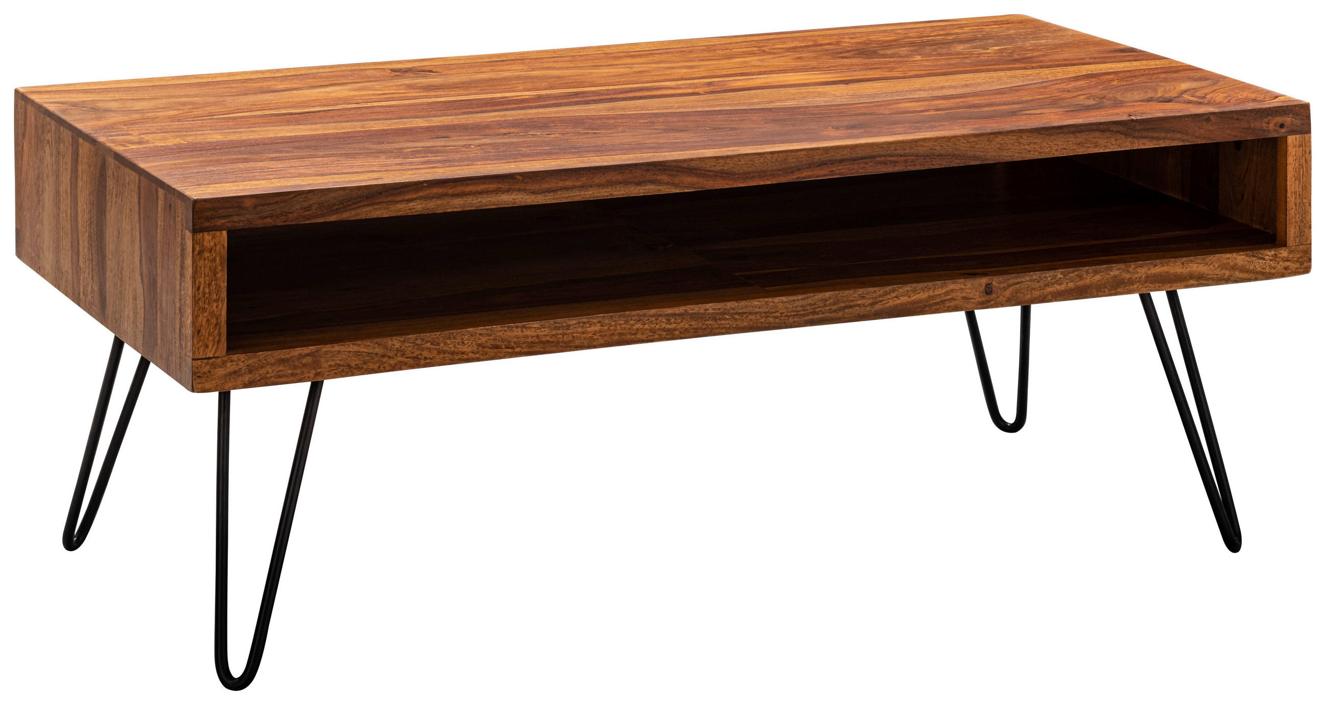 SOFFBORD i trä 100/50/40 cm  - sheshamfärgad/svart, Modern, metall/trä (100/50/40cm) - MID.YOU