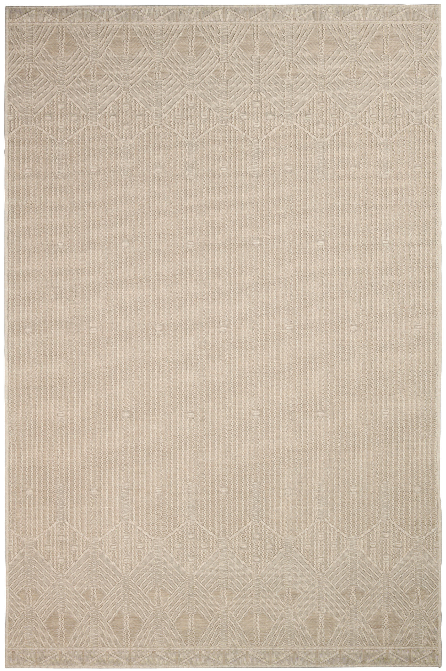 NOVEL Flachwebeteppich gewebt 80x150 cm Beige