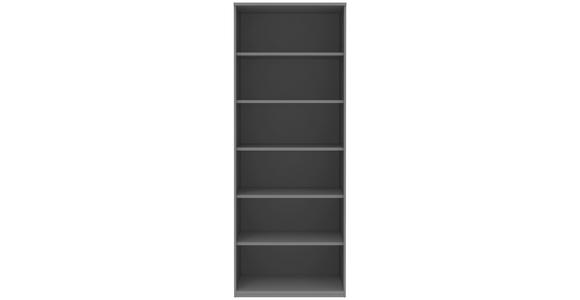 AKTENREGAL Grau - Grau, KONVENTIONELL, Holzwerkstoff (80/217,4/43cm) - Moderano