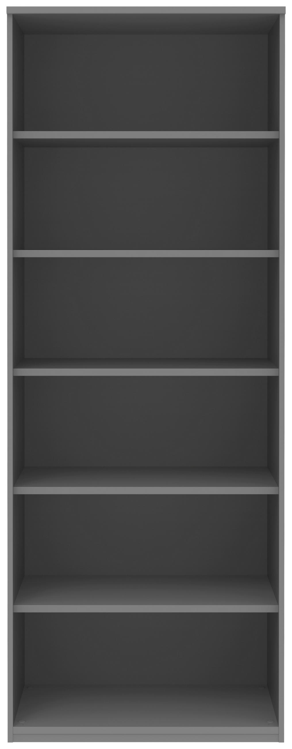 AKTENREGAL 80/217,4/43 cm  - Grau, Konventionell, Holzwerkstoff (80/217,4/43cm) - Moderano