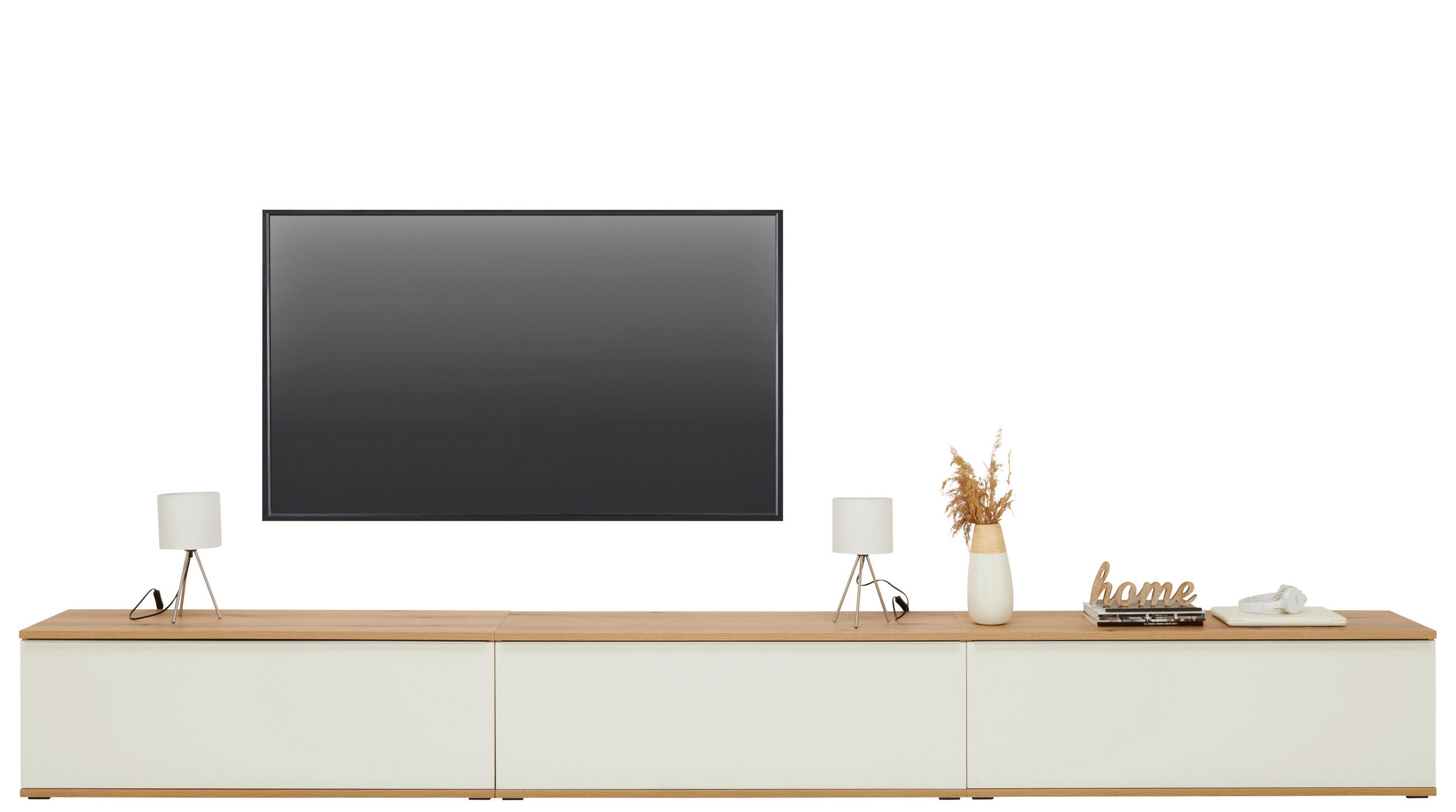 Wohnkombination 3 -Teilig. Power Alpinweiß