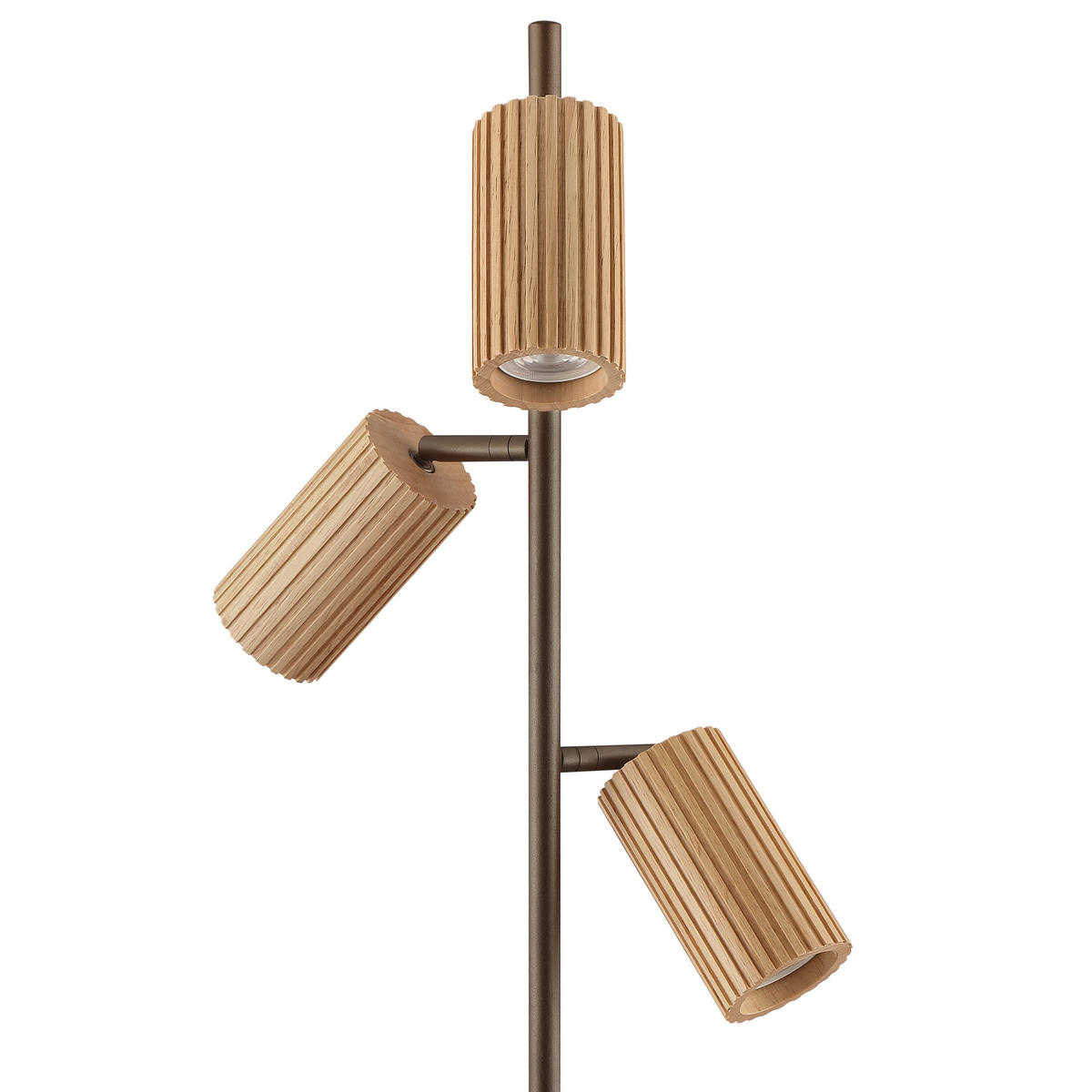 STEHLEUCHTE LAKEWOOD 36,8/155 cm  - Braun, Design, Holz/Metall (36,8/155cm)