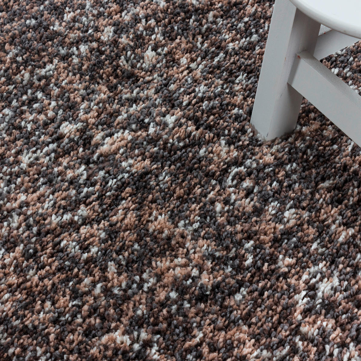 HOCHFLORTEPPICH 160/160 cm Enjoy Taupe  - Taupe, KONVENTIONELL, Textil (160/160cm) - Novel