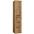 HOCHSCHRANK 35/165/37 cm - Eichefarben/Silberfarben, Design, Glas/Holzwerkstoff (35/165/37cm) - Dieter Knoll HOCHSCHRANK 35/165/37 cm - Eichefarben/Silberfarben, Design, Glas/Holzwerkstoff (35/165/37cm) - Dieter Knoll
