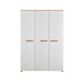 BABYKLEIDERSCHRANK  - Eiche Artisan/Weiß, Basics, Holzwerkstoff/Kunststoff (135/195/60cm) - My Baby Lou