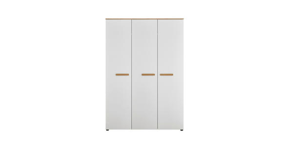 BABYKLEIDERSCHRANK  - Eiche Artisan/Weiß, Basics, Holzwerkstoff/Kunststoff (135/195/60cm) - My Baby Lou