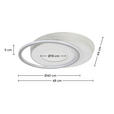 DECKENLEUCHTE    44/48/5 cm  - Chromfarben/Alufarben, Trend, Kunststoff/Metall (44/48/5cm) - Novel