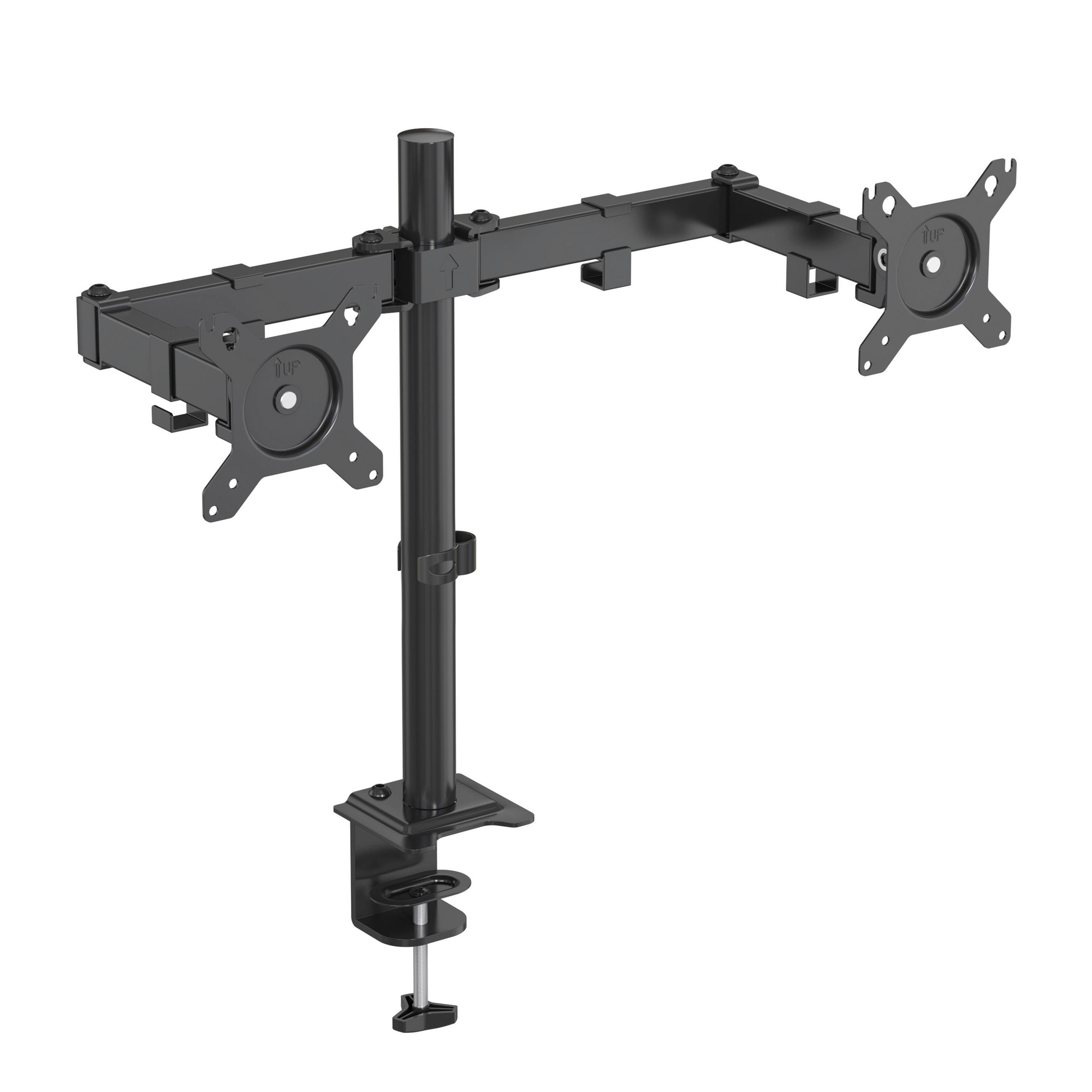 MONITOR-HALTERUNG  in Schwarz  - Schwarz, Basics, Kunststoff/Metall (71,5/40/9cm) - MID.YOU