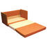 JUGEND- UND KINDERSOFA Mikrofaser Orange - Schwarz/Orange, Design, Kunststoff/Textil (116/69/64cm) - Carryhome