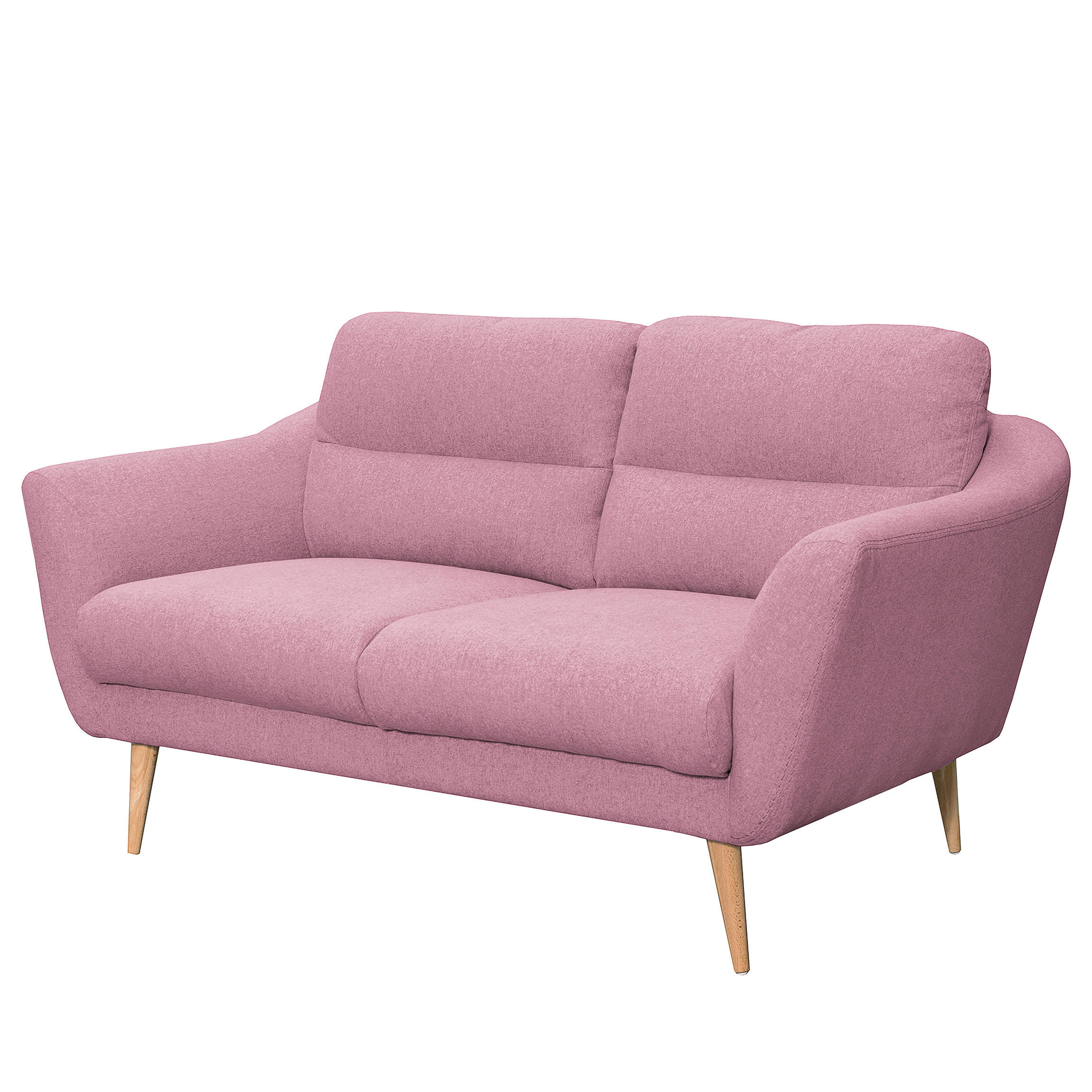 Thumbnail - Livetastic 2-Sitzer-Sofa Tromso, Rosa, Textil, Buche, 158x87x88 cm, Made in EU, Wohnzimmer, Sofas & Couches, Sofas, 2-Si...