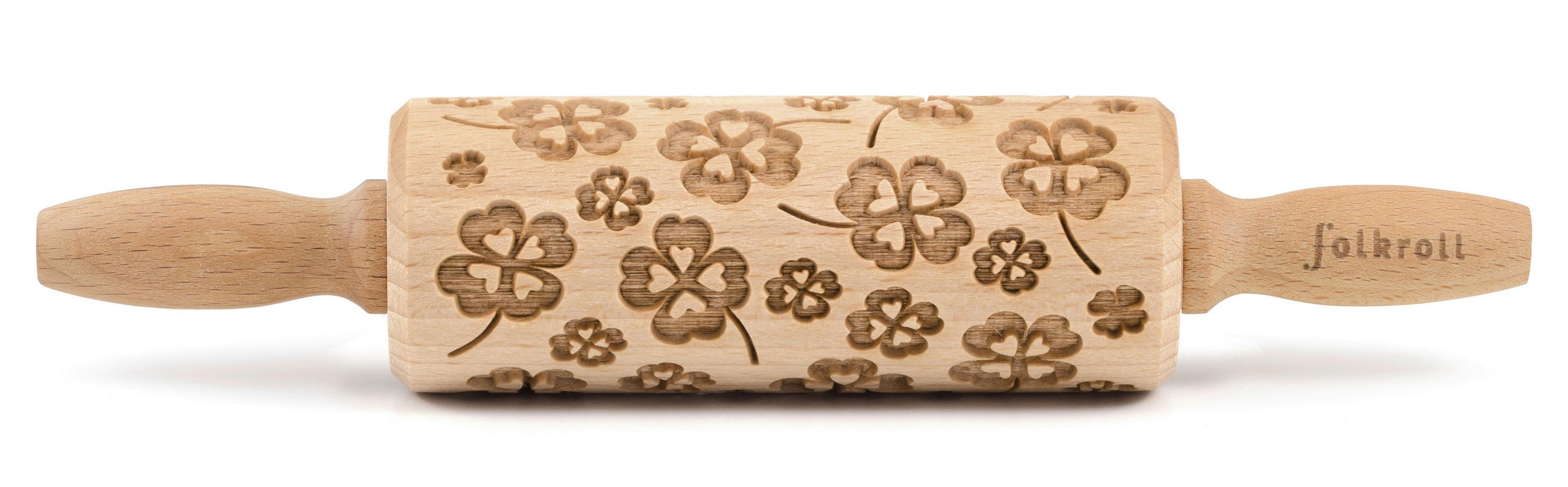 MOTIV-TEIGROLLE - Naturfarben, Basics, Holz (23/4,5/4,5cm) - Folkroll