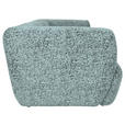 BIGSOFA  in Chenille Mintgrün  - Schwarz/Mintgrün, KONVENTIONELL, Kunststoff/Textil (240/75/105cm) - Carryhome