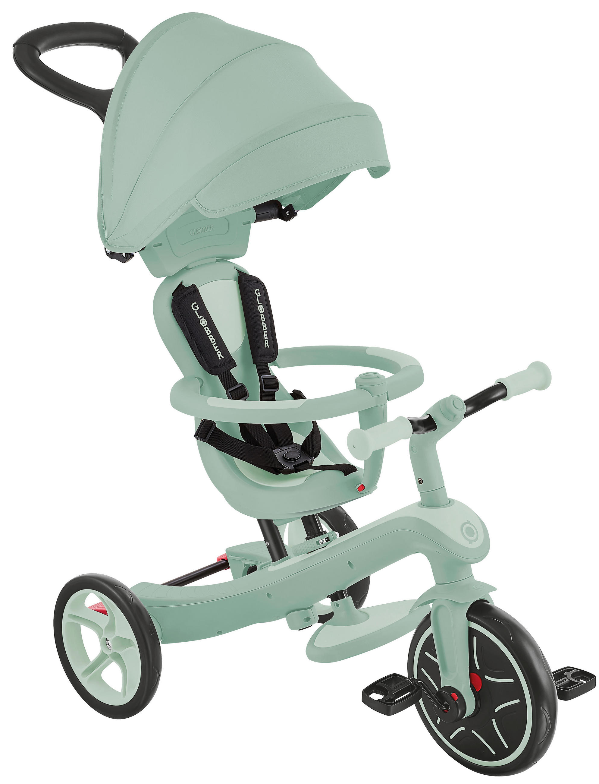 DREIRAD EXPLORER TRIKE 4in1 ECO  - Salbeigrün, Basics, Kunststoff (95/47/97.5cm) - GLOBBER
