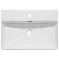 WASCHBECKEN 61/13/42 cm  - Weiß, Basics, Keramik (61/13/42cm) - Linea Natura